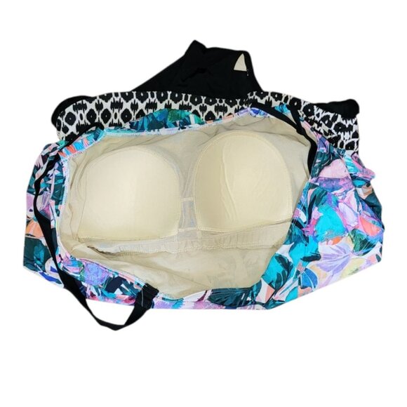 Swimsuits For All Swimsuit Womens Size 18 Floral Mixed Print One Piece NWOT - Picture 5 of 6